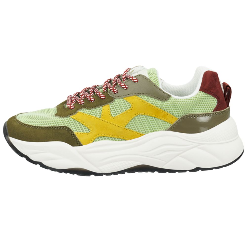 Scotch & Soda Grüne Ziegenleder Chunky Sneaker