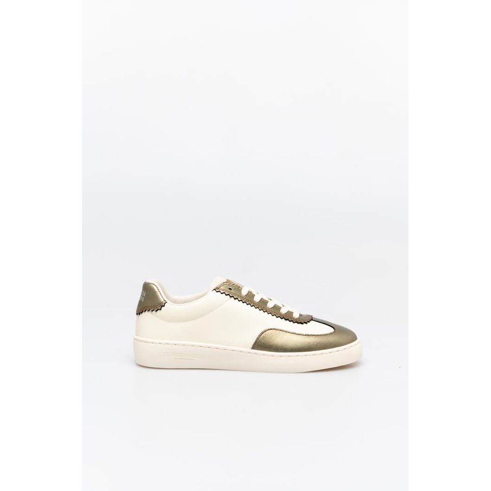 Baskets basses Scotch & Soda en cuir bronze