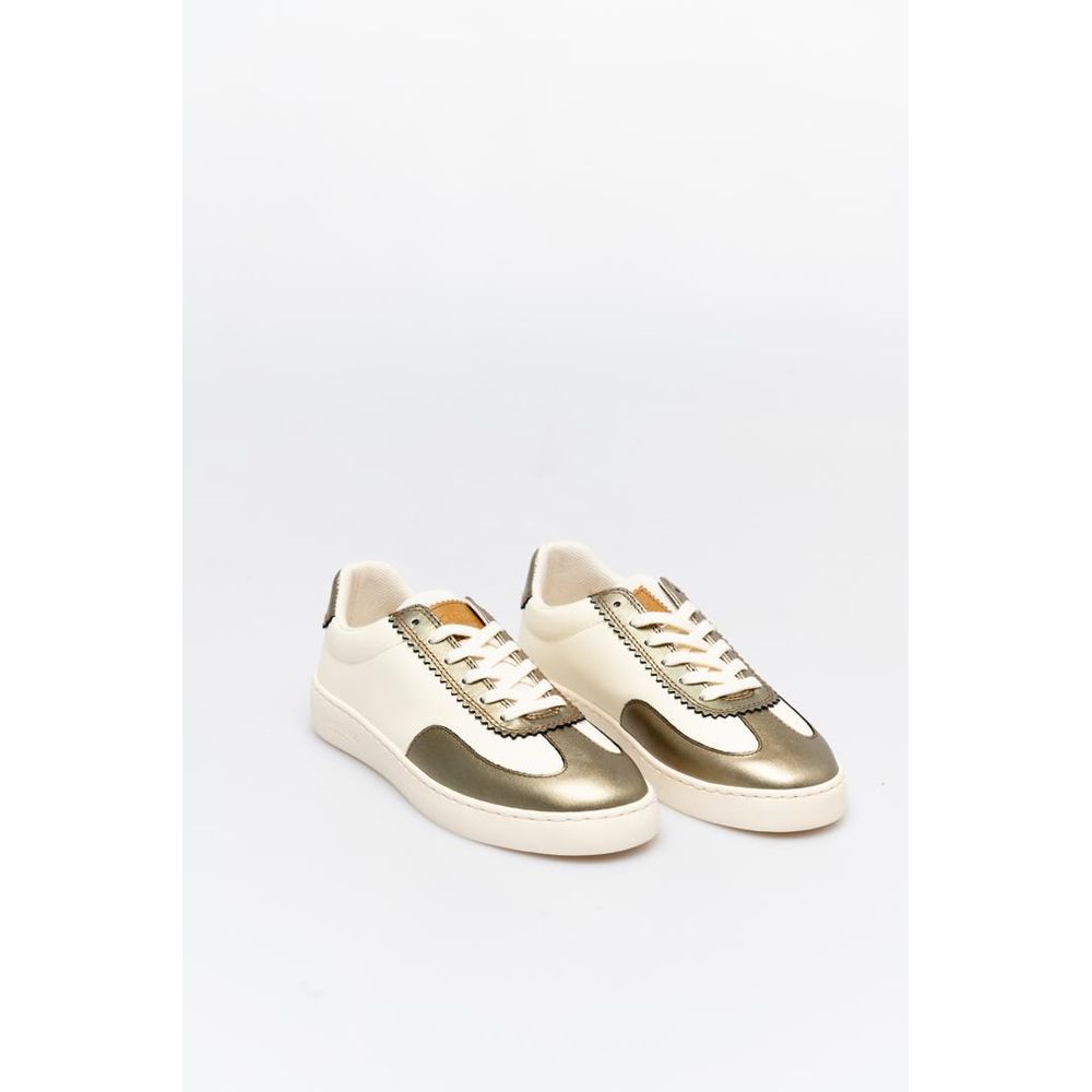Baskets basses Scotch & Soda en cuir bronze