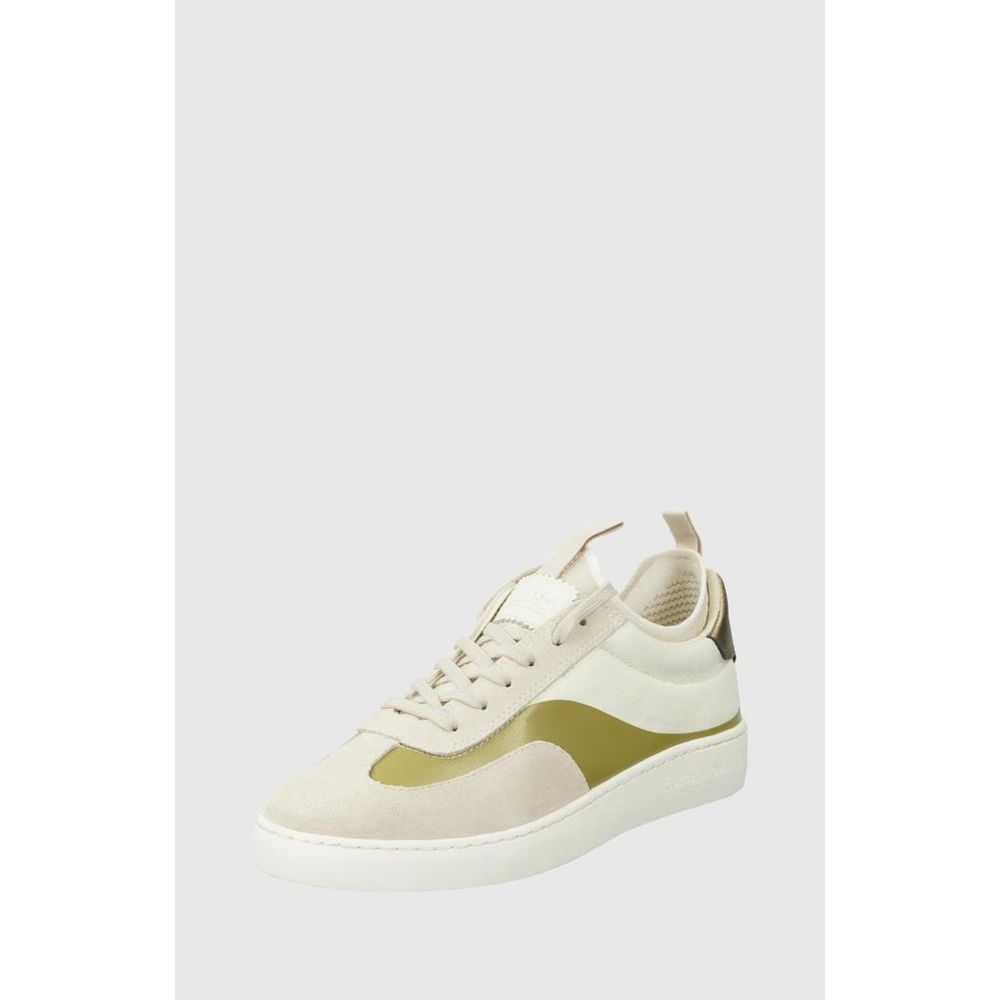 Baskets basses Scotch & Soda en cuir beige