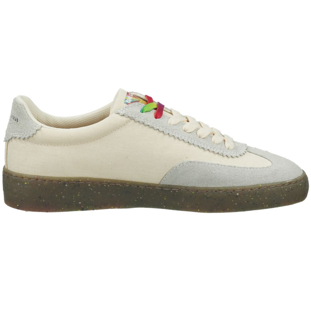 Scotch & Soda White Linen Low-Top Sneakers