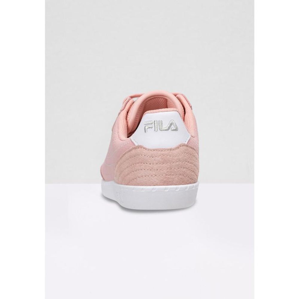 Fila Pink Leather Low-Top Sneakers