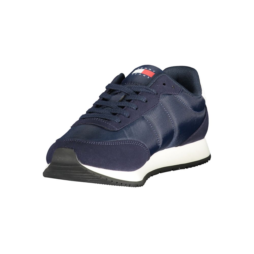 Tommy Hilfiger Men's Blue Polyurethane Sneakers
