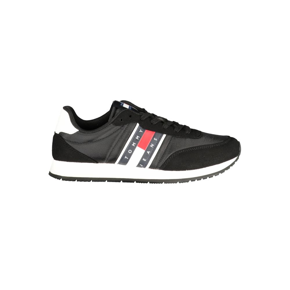 Tommy Hilfiger Men's Black Polyurethane Sneaker