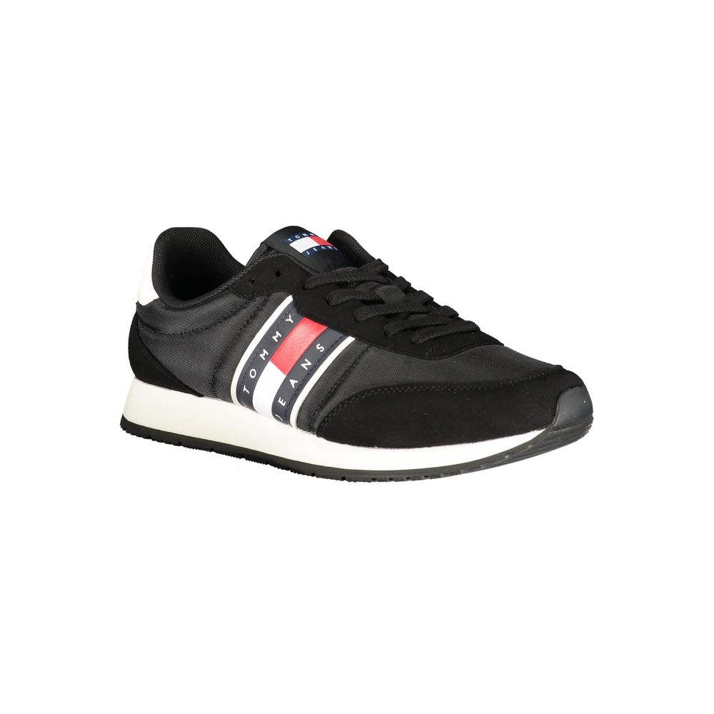 Tommy Hilfiger Men's Black Polyurethane Sneaker