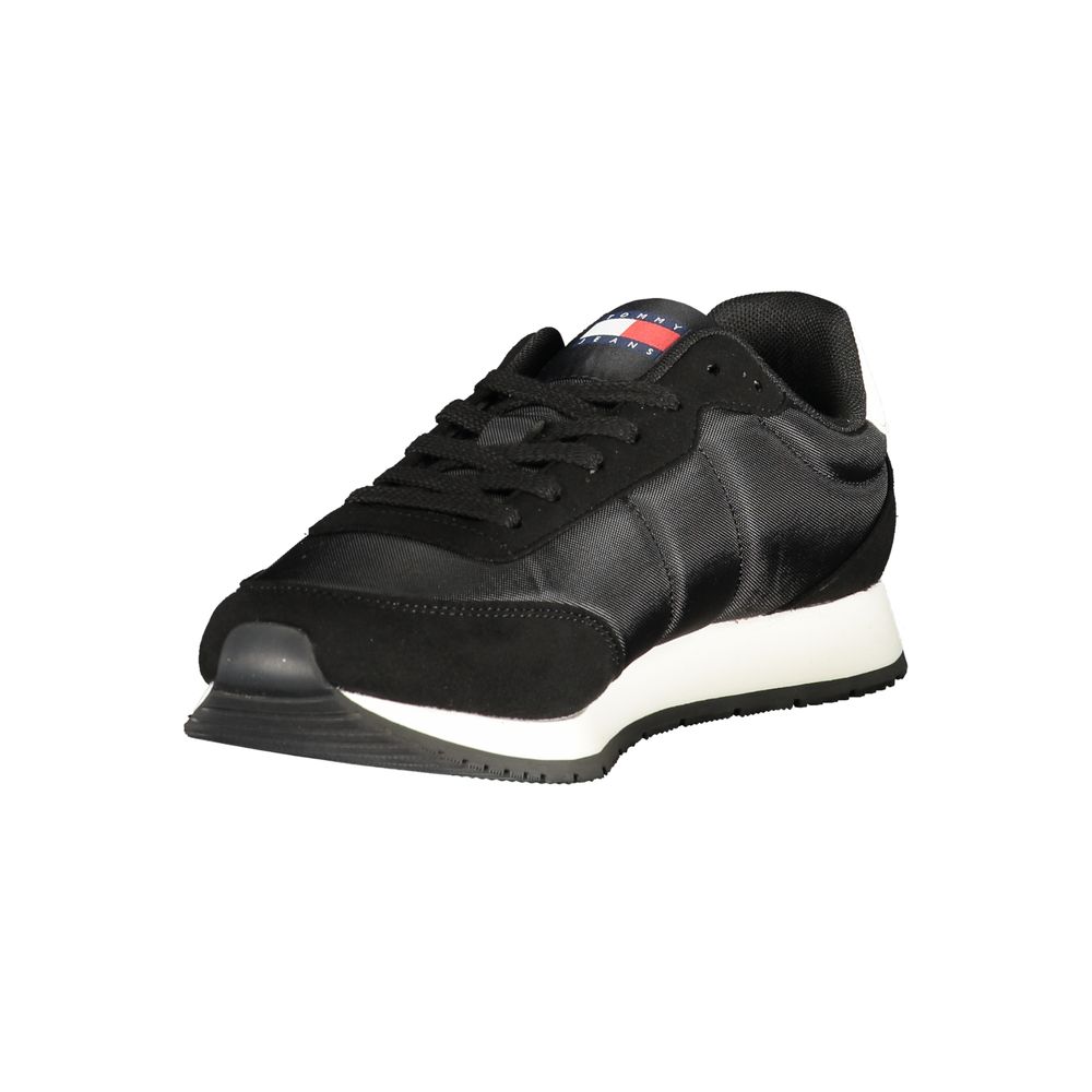 Tommy Hilfiger Men's Black Polyurethane Sneaker
