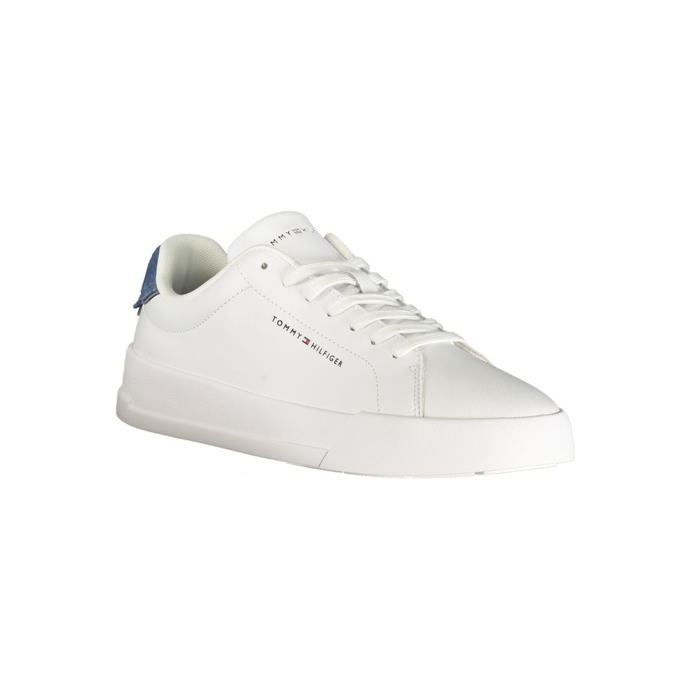Tommy Hilfiger Herren-Sneaker aus weißem Polyurethan