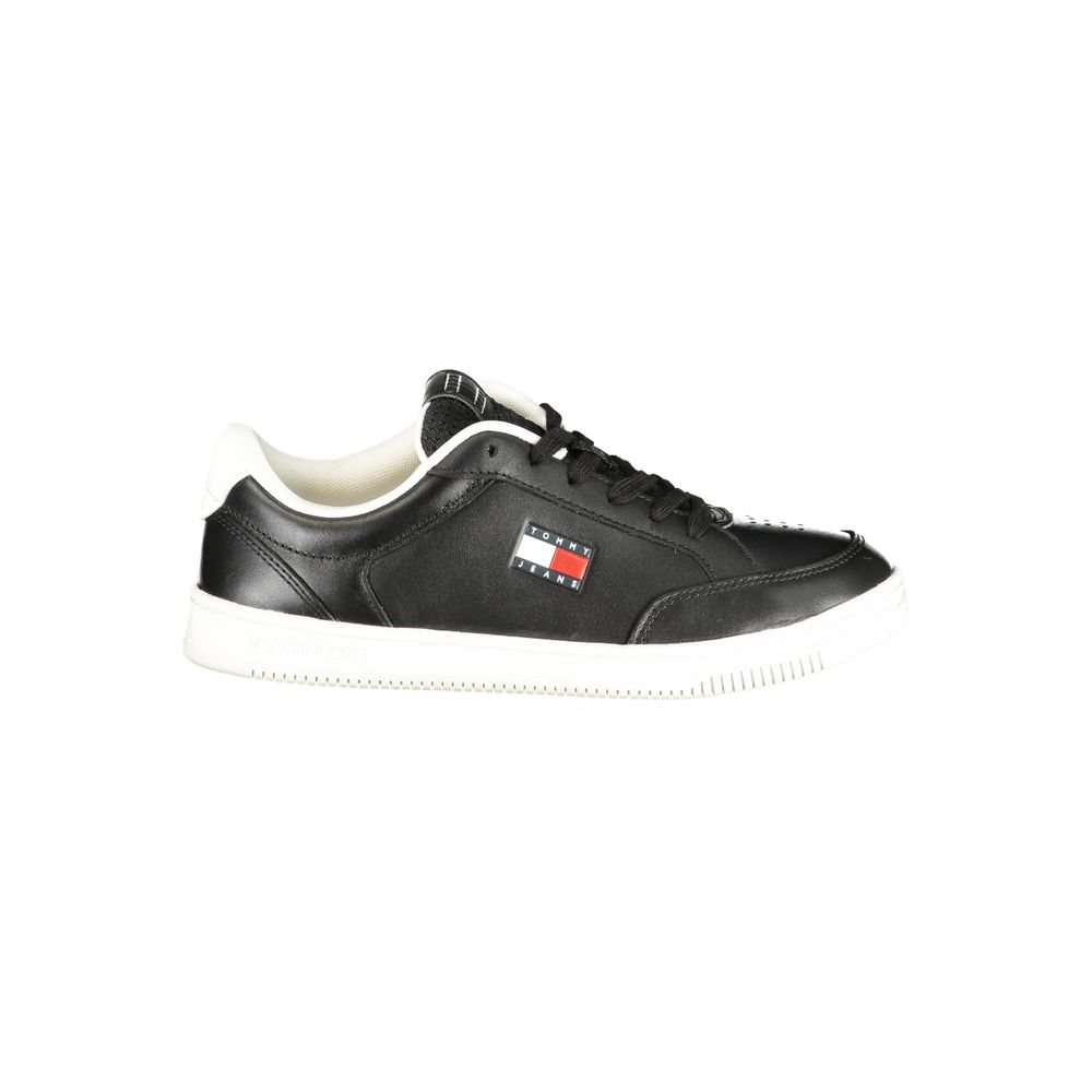 Tommy Hilfiger Men's Black Polyurethane Sneaker