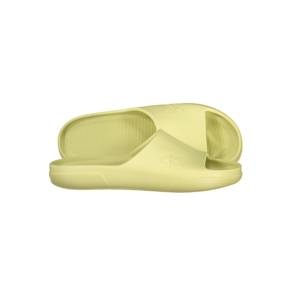 Calvin Klein Herren-Slipper aus gelbem Polyurethan