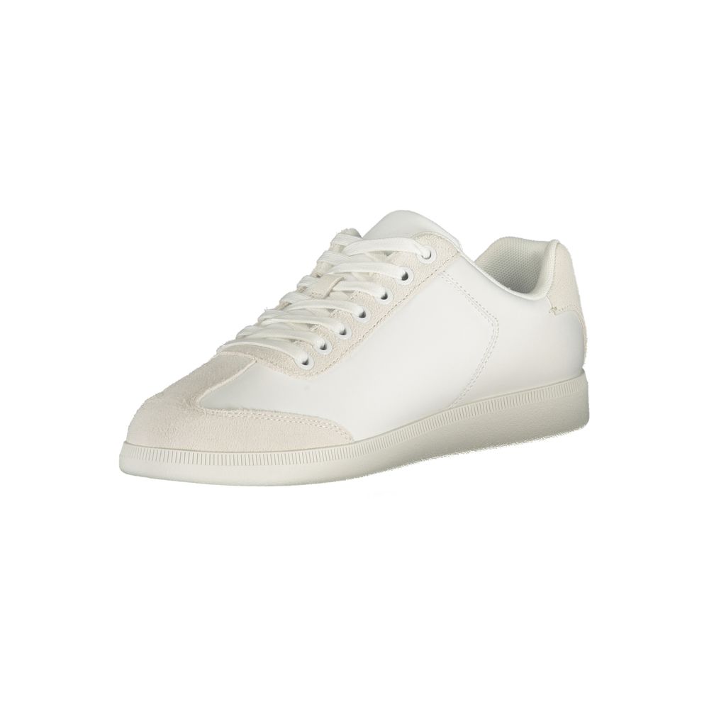 Calvin Klein Weiße Herren-Sneaker aus Polyester