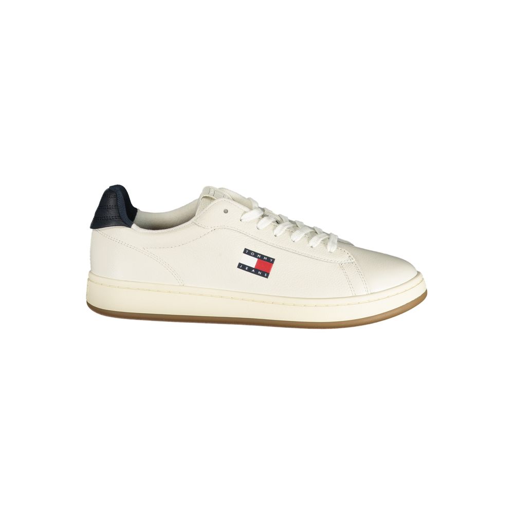 Tommy Hilfiger Men's White Polyurethane Sneakers