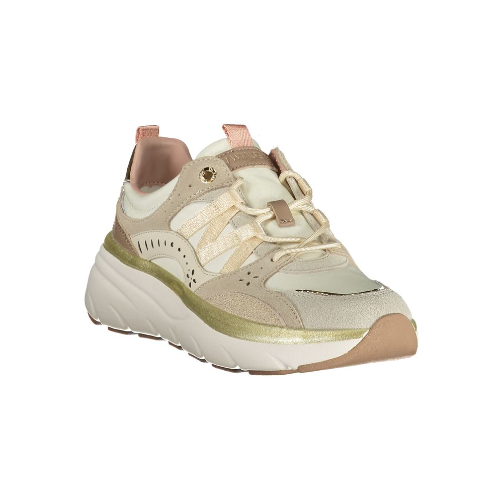 Twinset Women's Sneakers in Beige Polyurethane