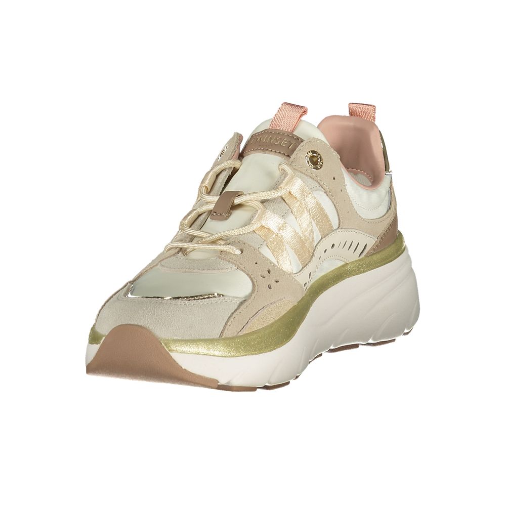 Twinset Women's Sneakers in Beige Polyurethane