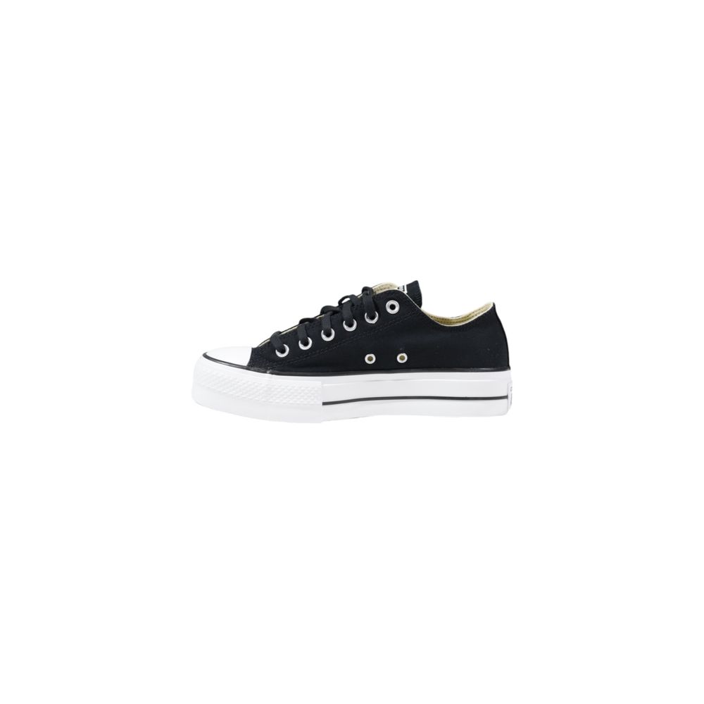 Converse Schwarze Plateau-Sneaker aus Stoff