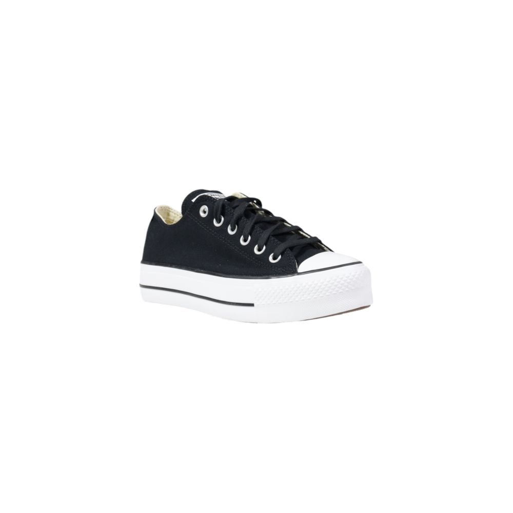 Converse Schwarze Plateau-Sneaker aus Stoff