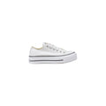 Converse Weiße Stoff-Plateau-Sneaker
