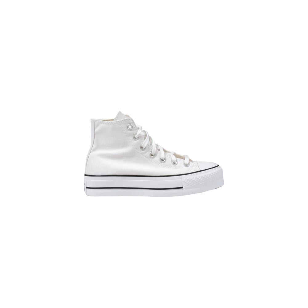 Converse White Platform Polyester Sneakers