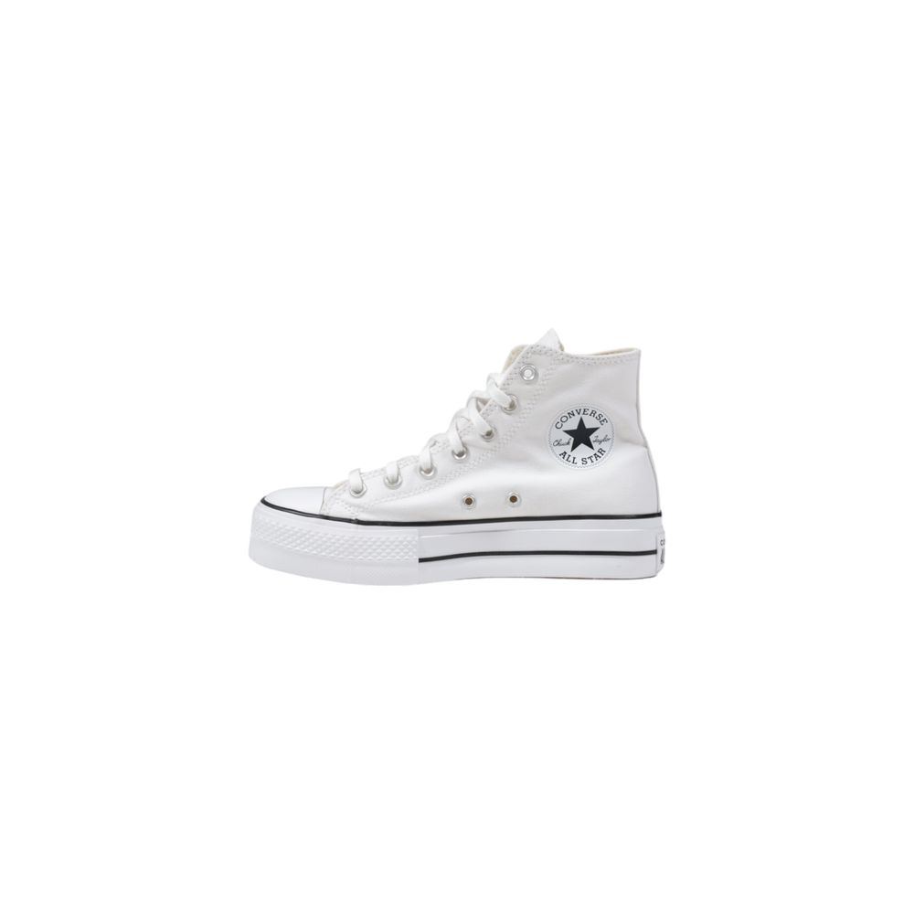Converse White Platform Polyester Sneakers