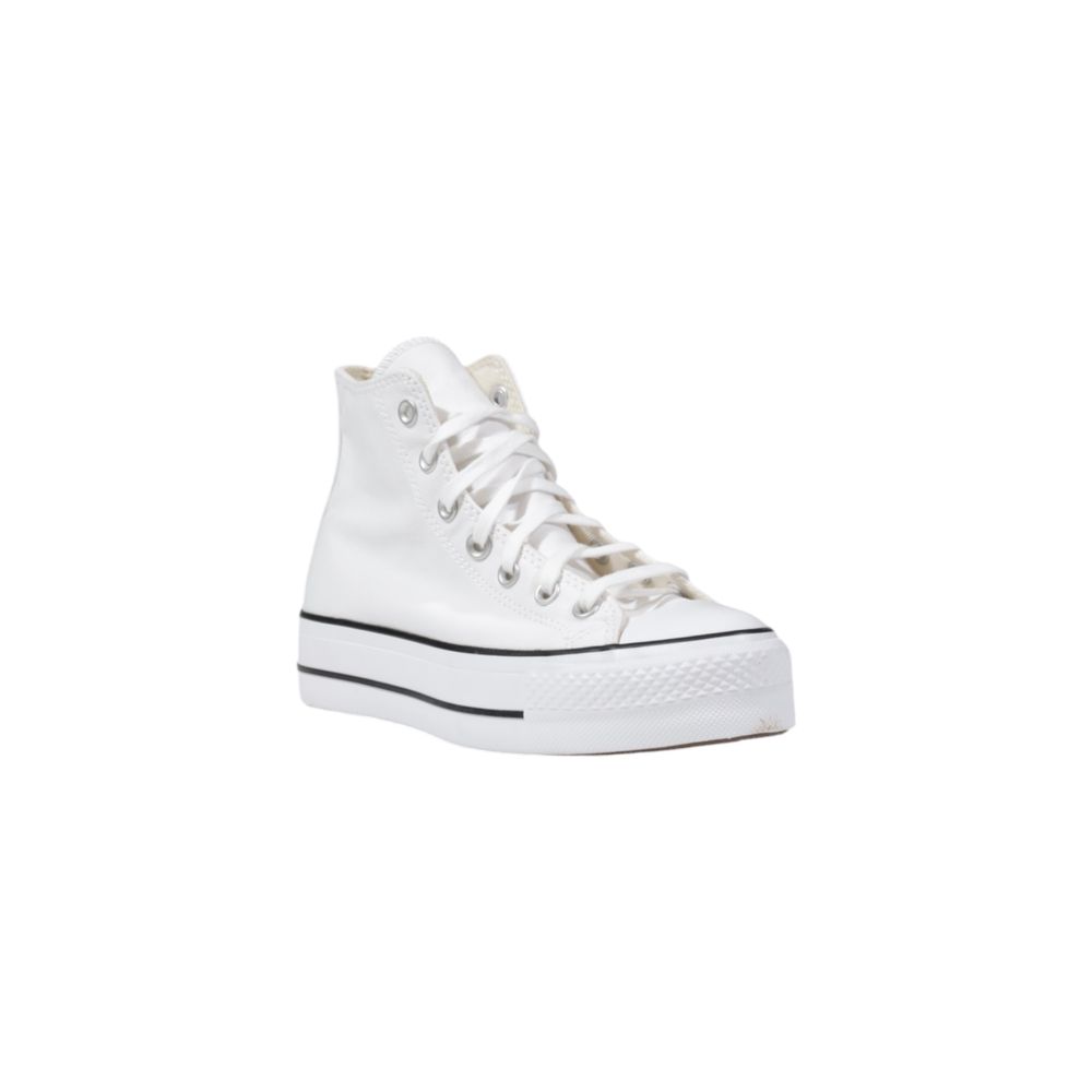 Converse White Platform Polyester Sneakers