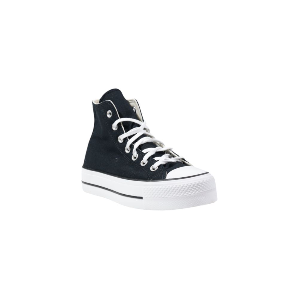 Baskets montantes noires Converse en polyester