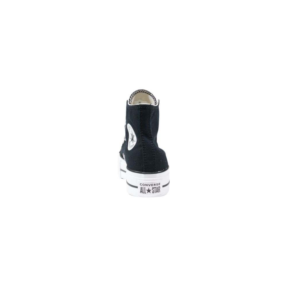 Baskets montantes noires Converse en polyester