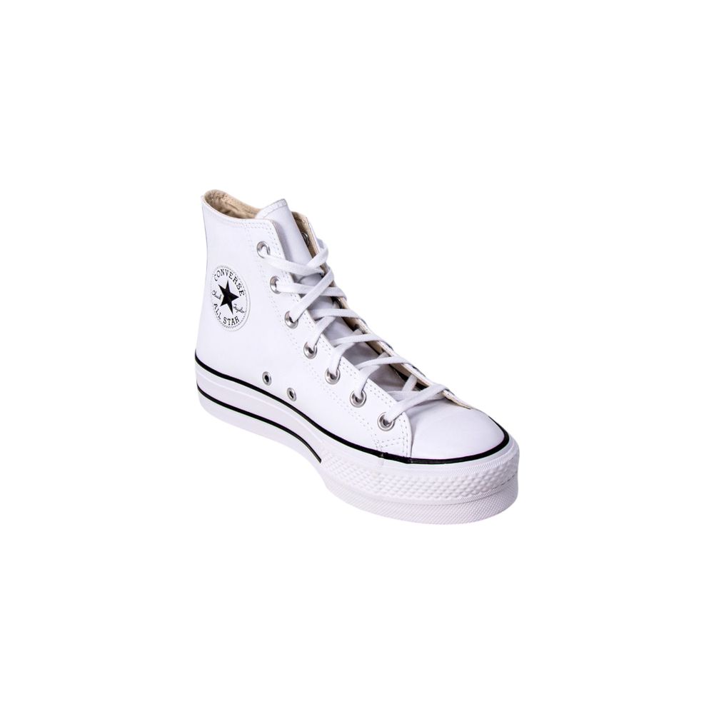 Converse Weiße Plateau-Sneaker aus Polyethylen