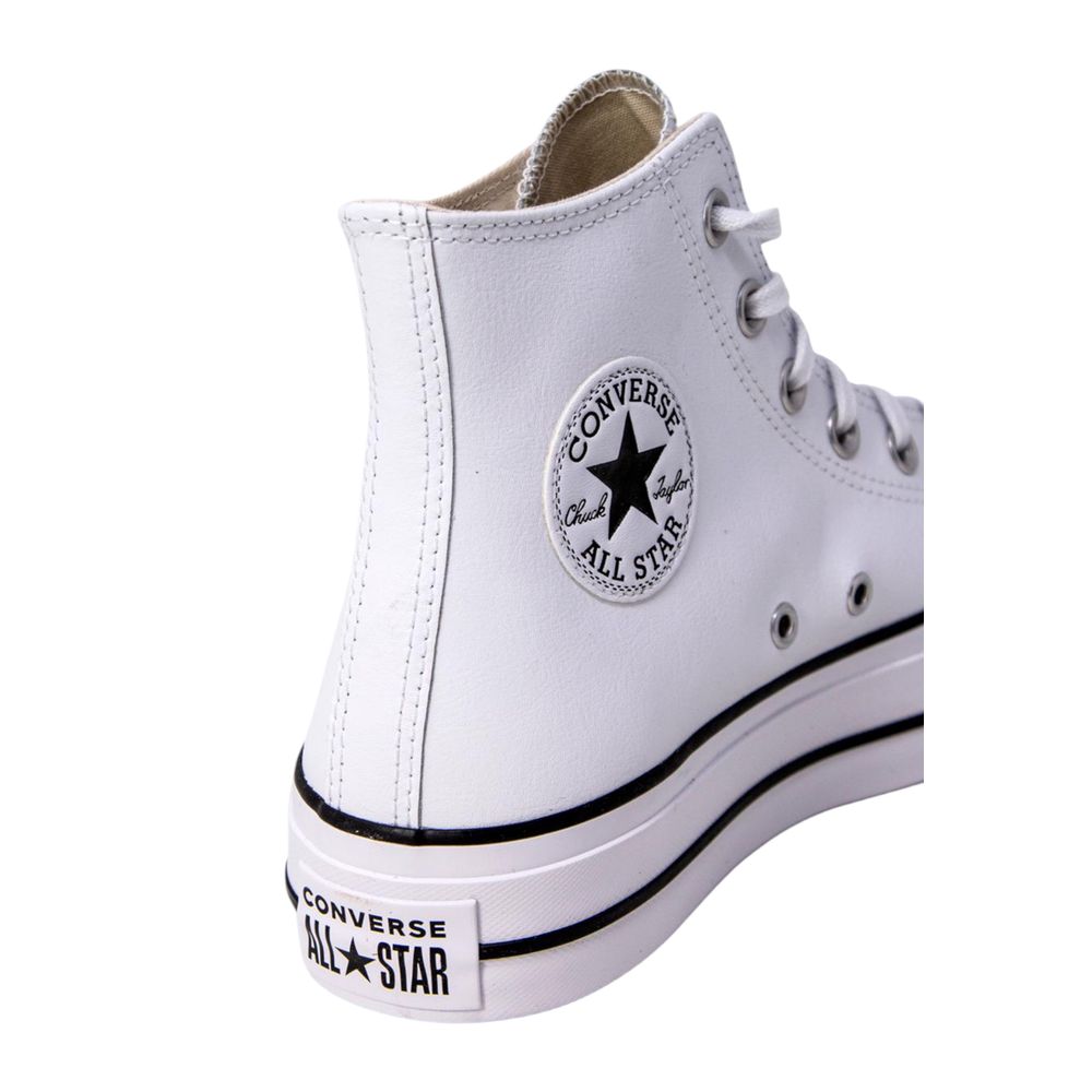 Converse Weiße Plateau-Sneaker aus Polyethylen
