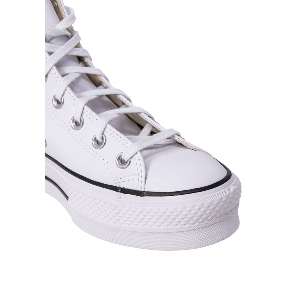 Converse Weiße Plateau-Sneaker aus Polyethylen