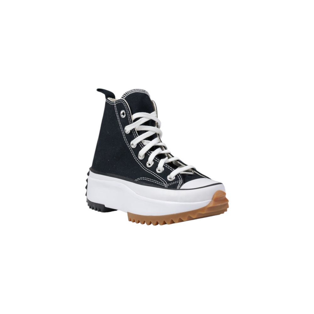 Baskets épaisses en toile noires et blanches Converse