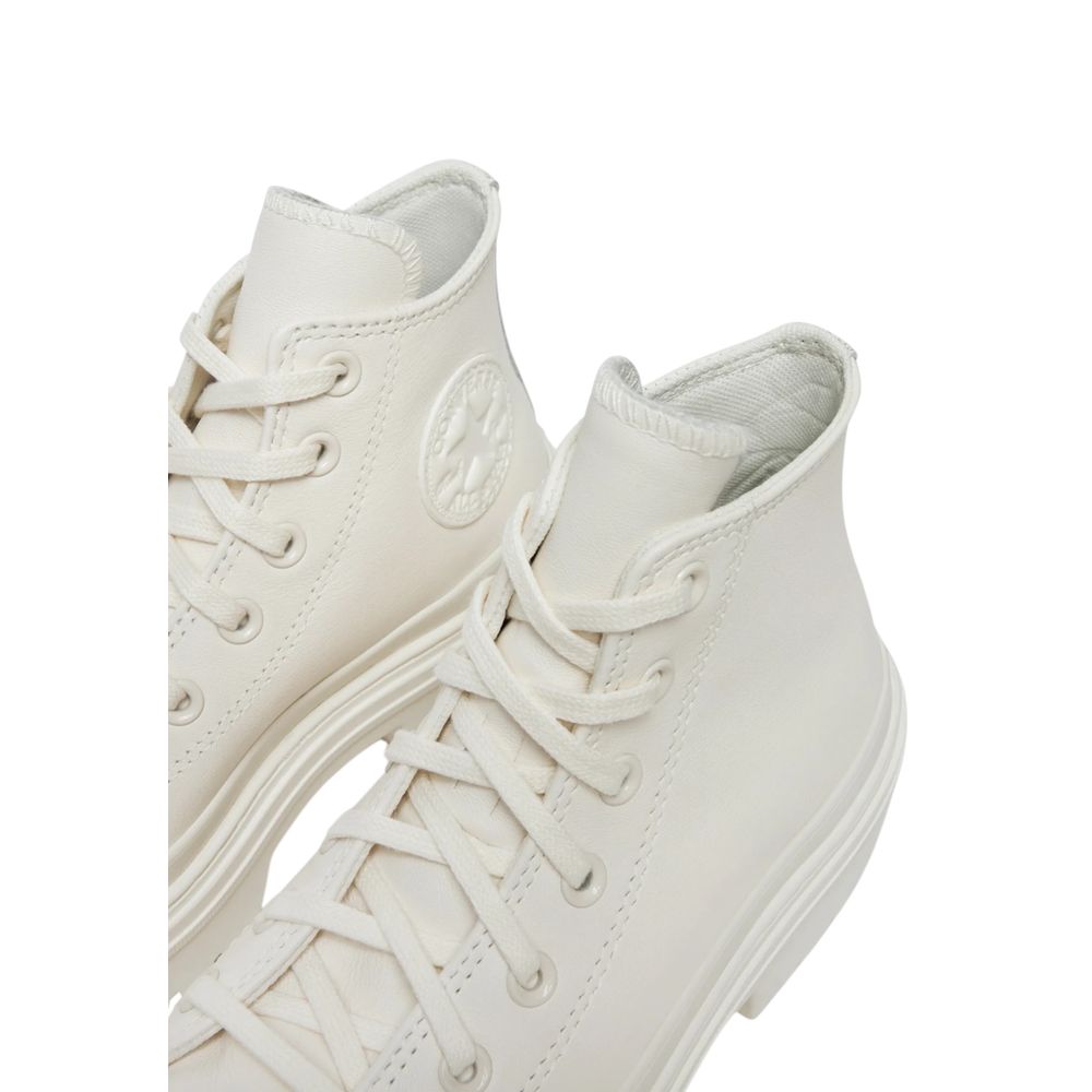 Escarpins blancs à talon haut en cuir recyclé Converse