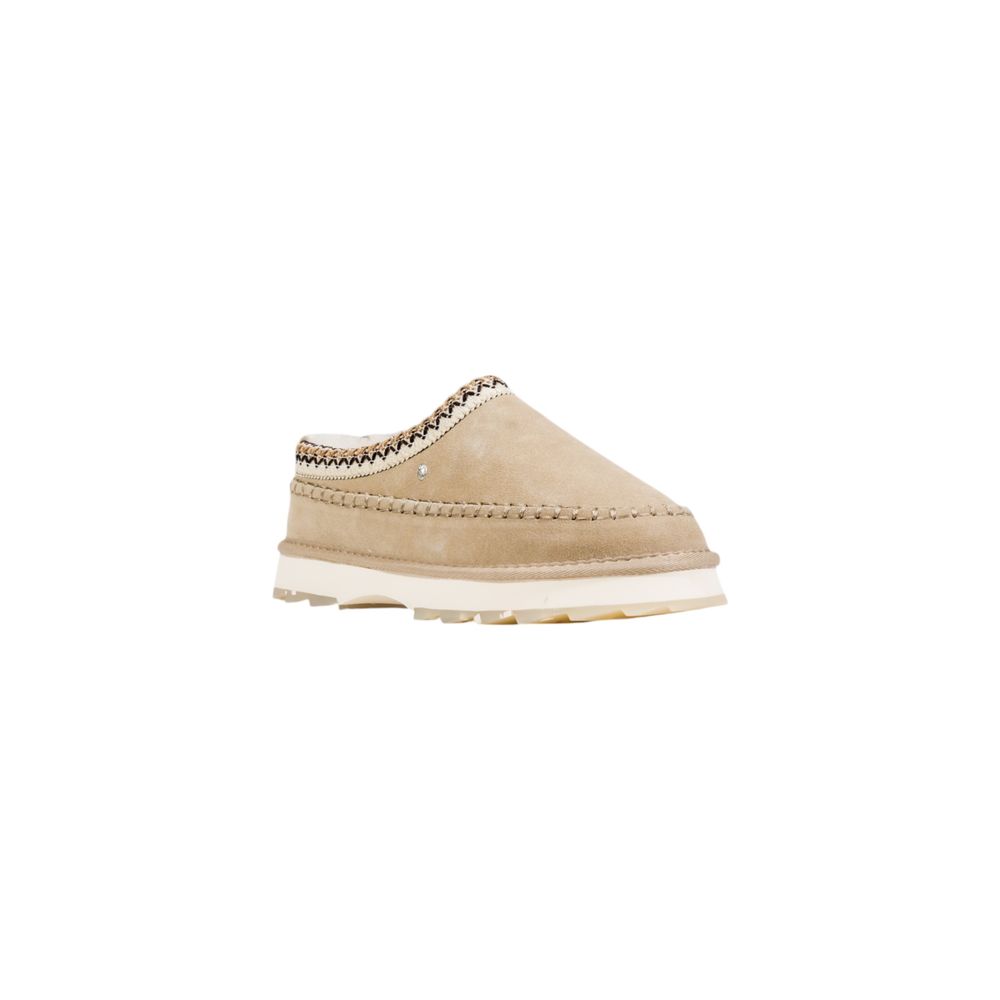 EMU Australia Graue Leder-Slipper