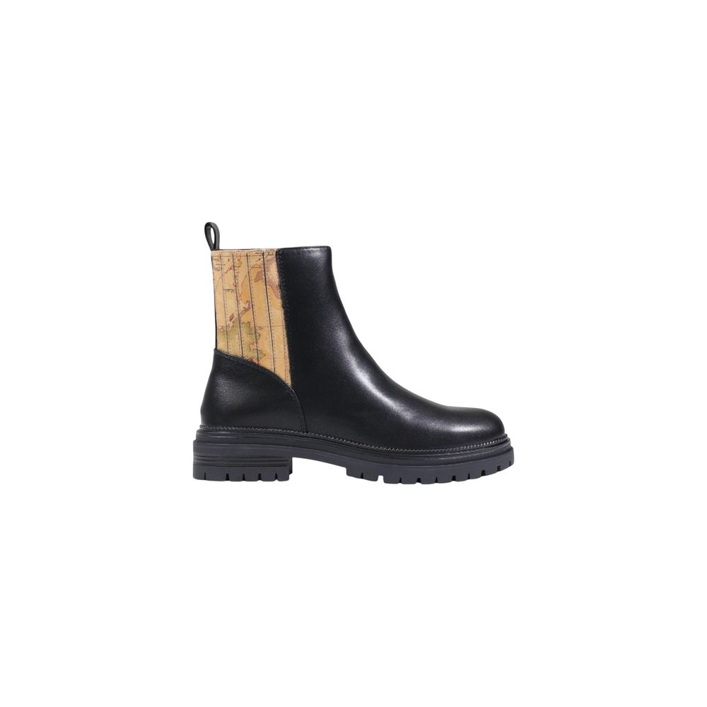 Alviero Martini Prima Classe Schwarze Stiefeletten aus Polyethylen
