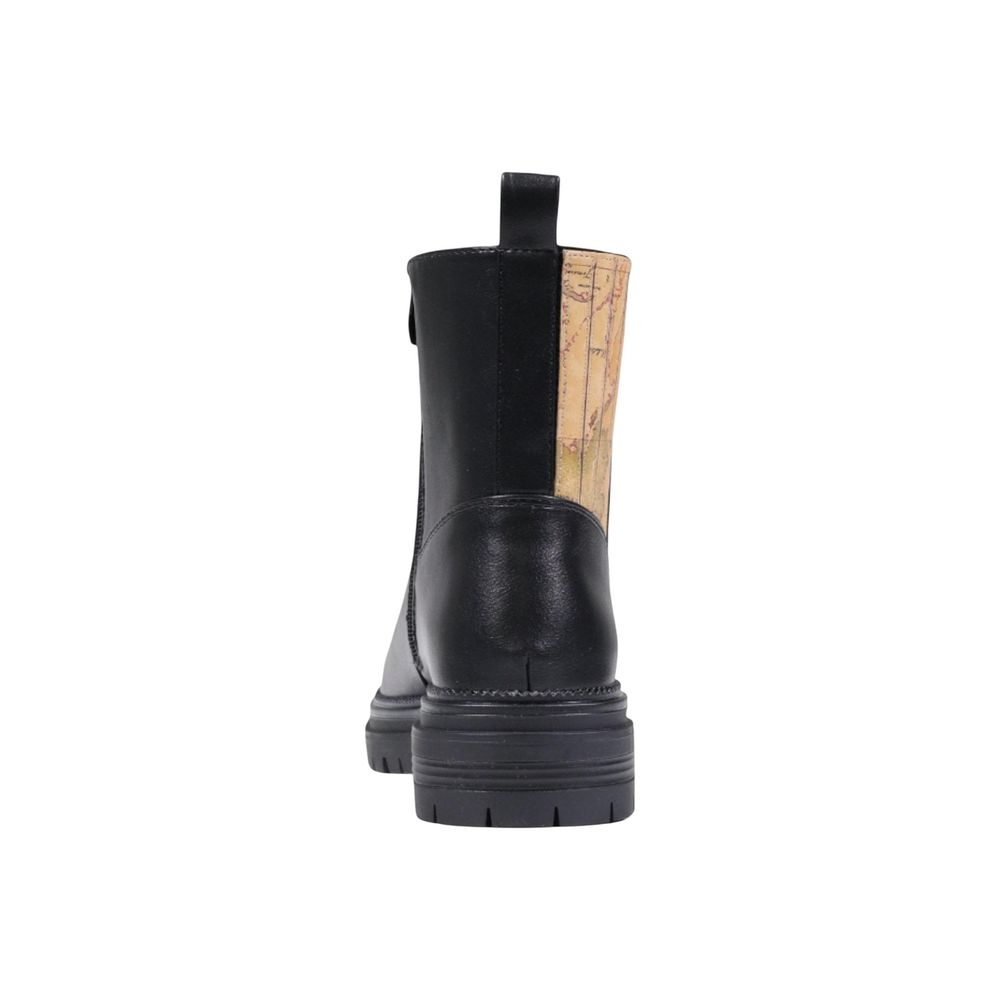 Alviero Martini Prima Classe Schwarze Stiefeletten aus Polyethylen