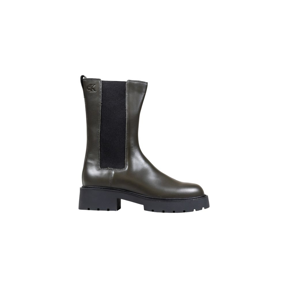 Calvin Klein Jeans Bottines en cuir grises
