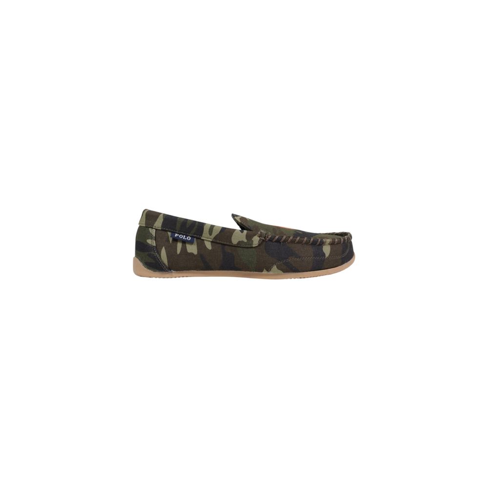 Ralph Lauren Grüne Textil-Slipper