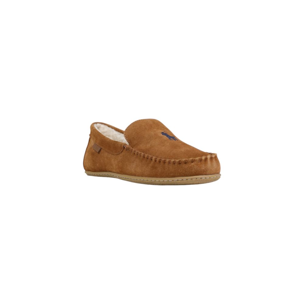 Ralph Lauren Braune Wildleder-Slipper
