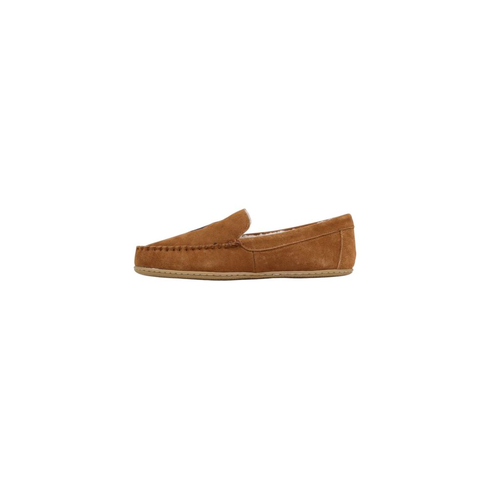 Ralph Lauren Braune Wildleder-Slipper