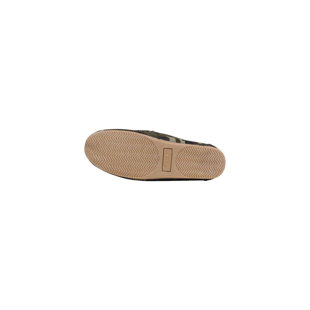 Ralph Lauren Grüne Textil-Slipper