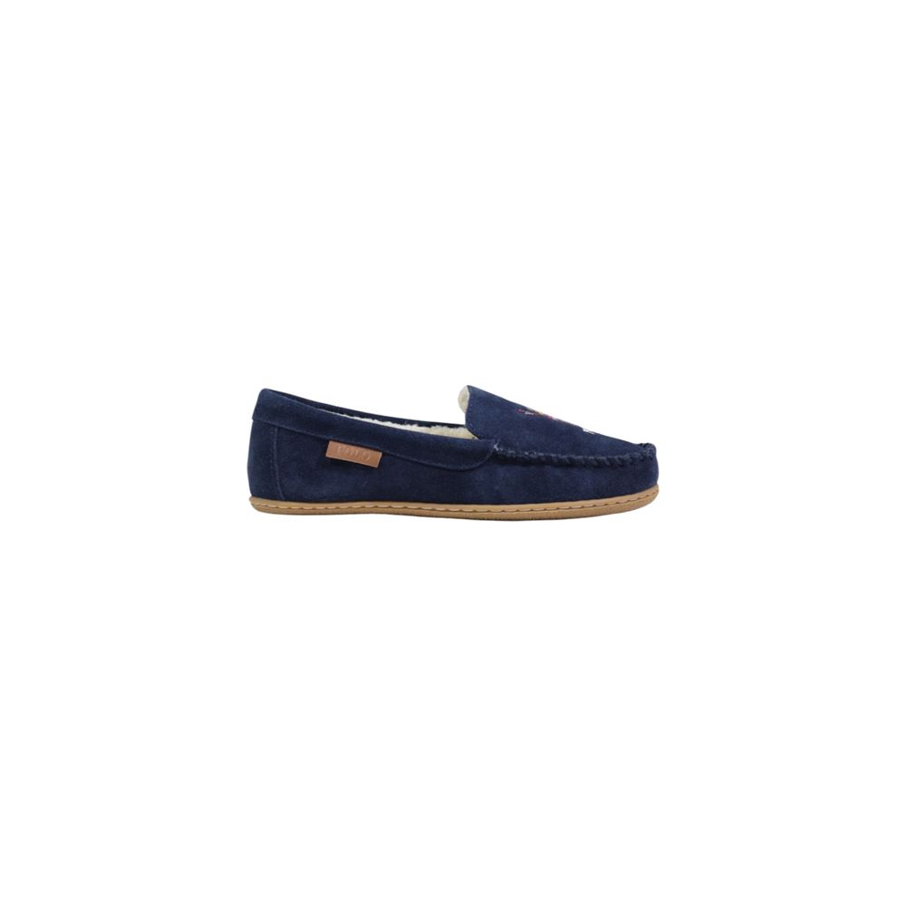 Ralph Lauren Blaue Wildleder-Slipper