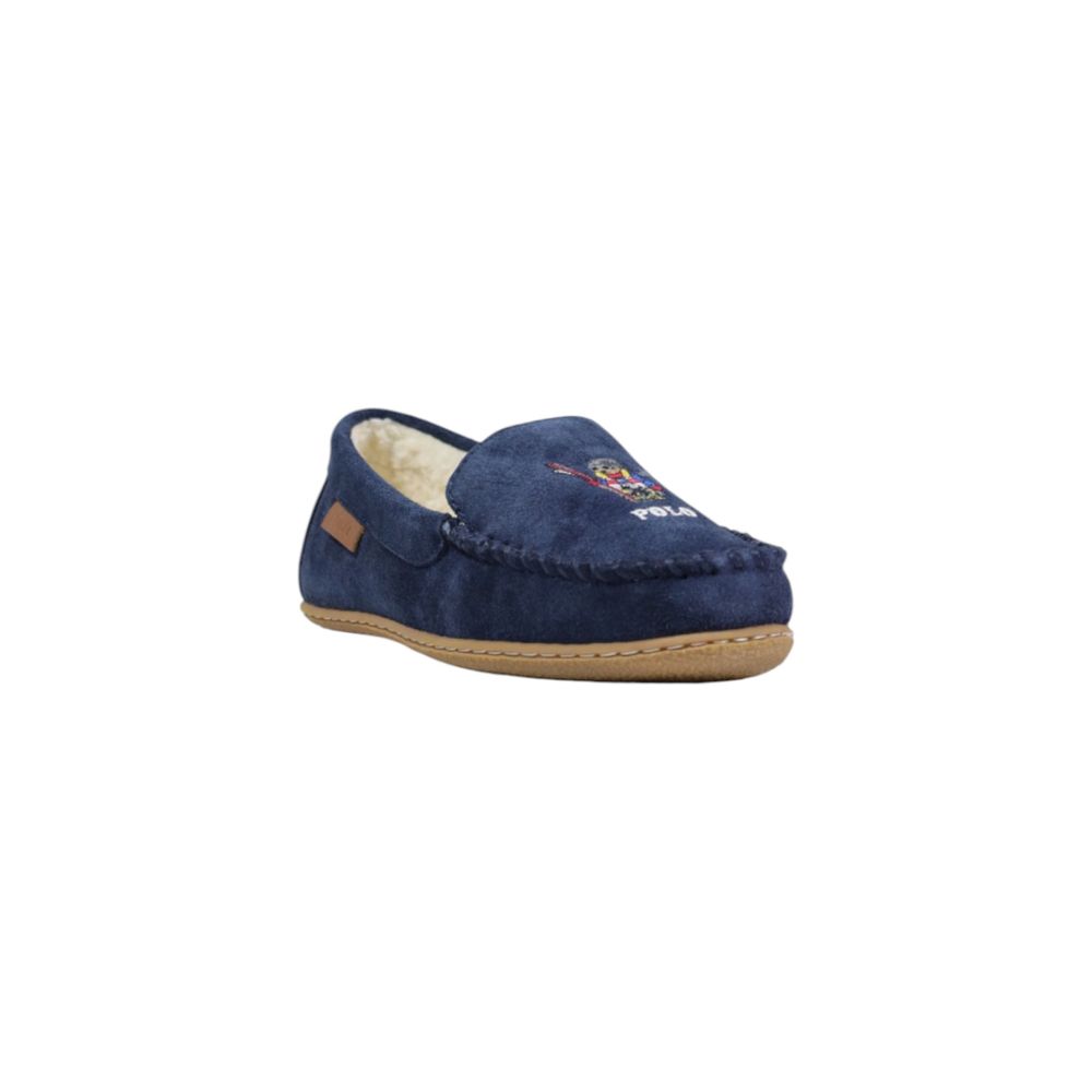 Ralph Lauren Blaue Wildleder-Slipper