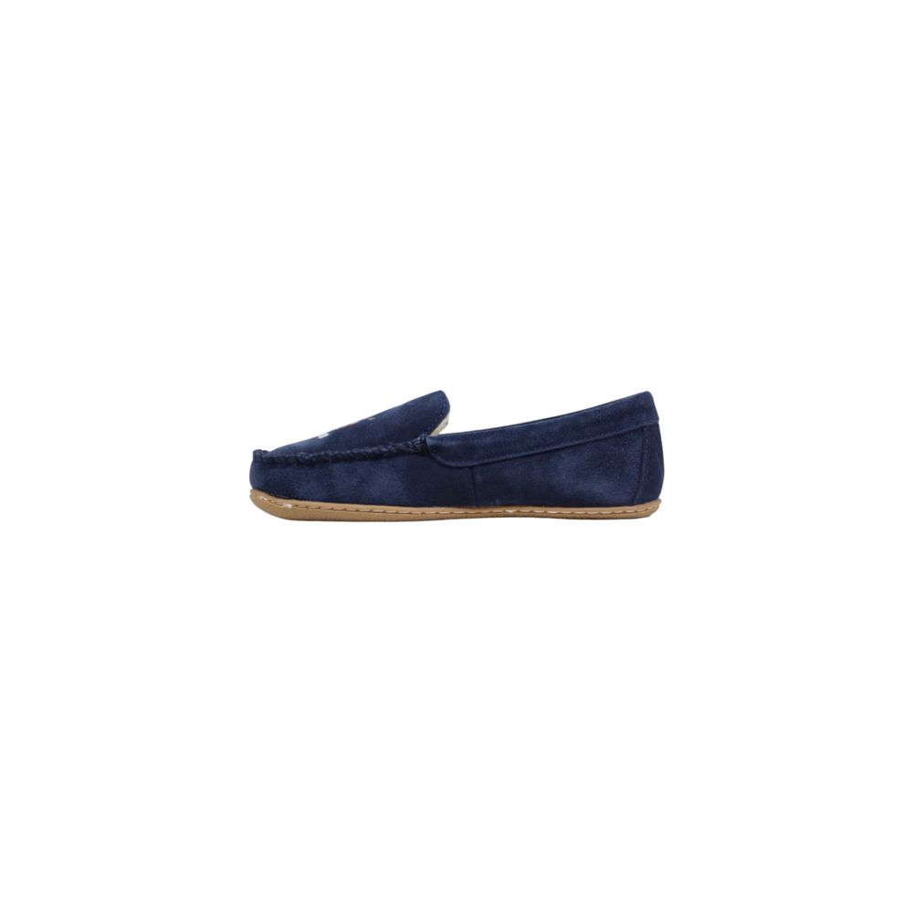 Ralph Lauren Blaue Wildleder-Slipper
