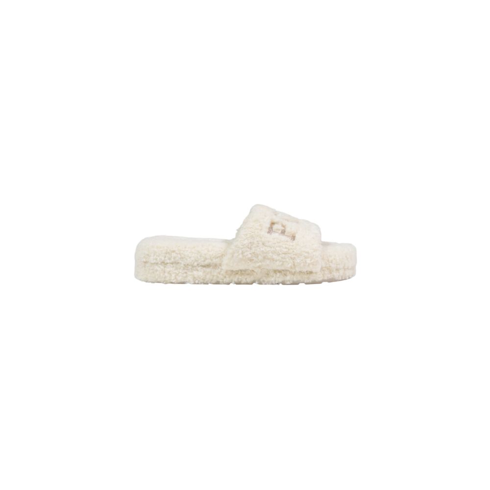Ralph Lauren Cremefarbene Textil-Slipper