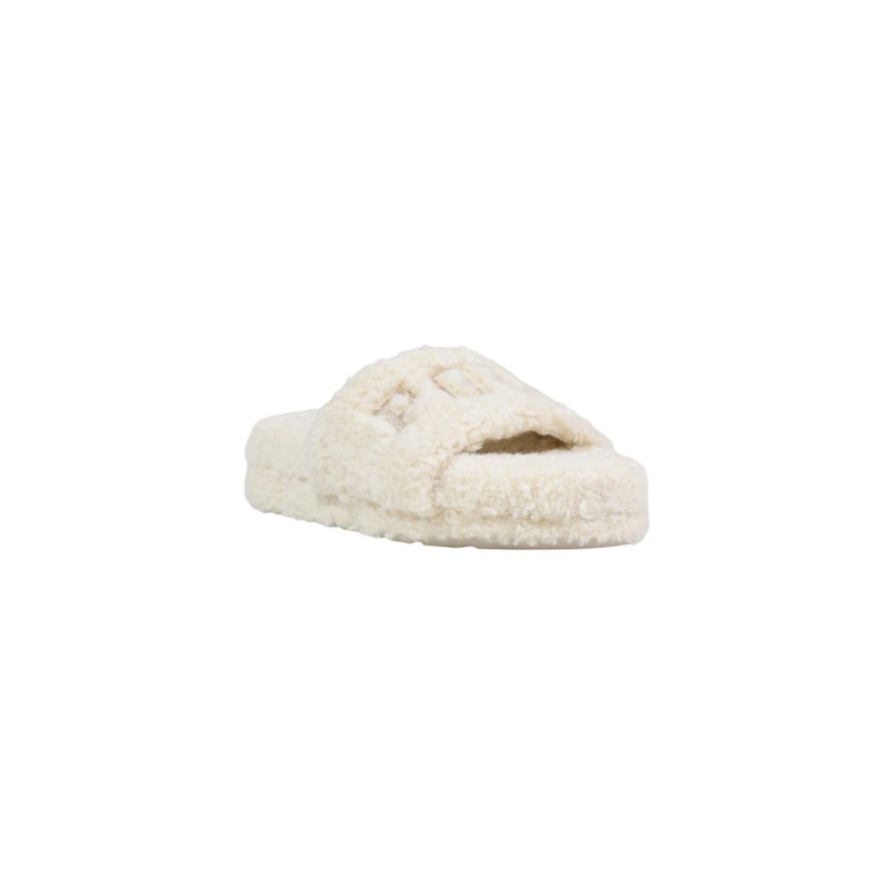Ralph Lauren Cremefarbene Textil-Slipper