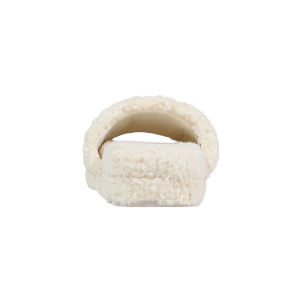 Ralph Lauren Cremefarbene Textil-Slipper