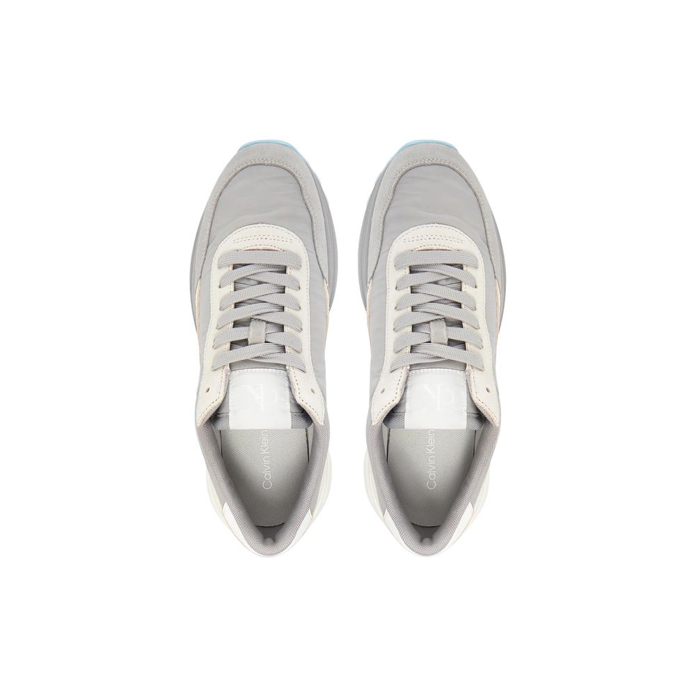 Baskets athlétiques Calvin Klein Jeans en suède gris