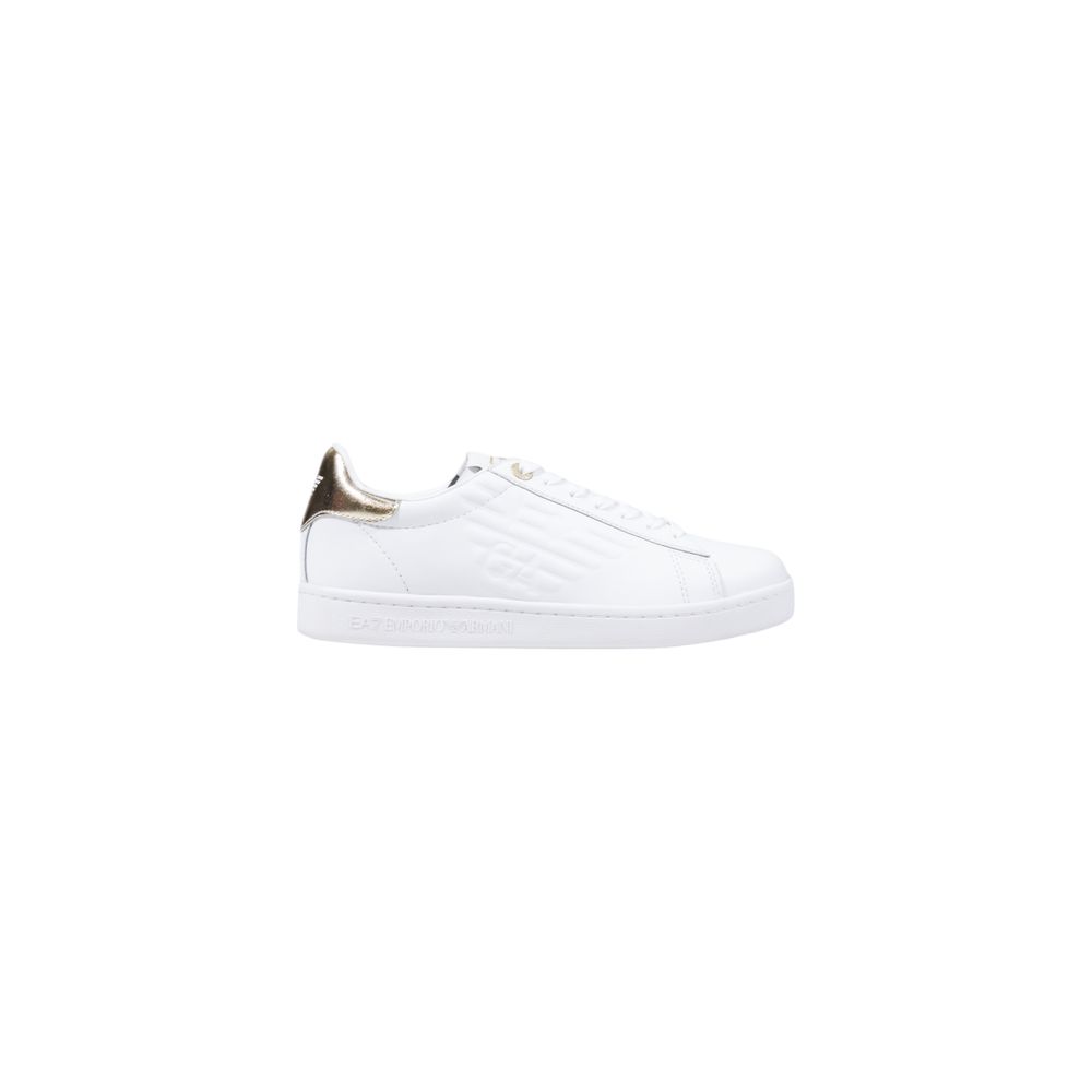 EA7 Emporio Armani Baskets basses en cuir blanc