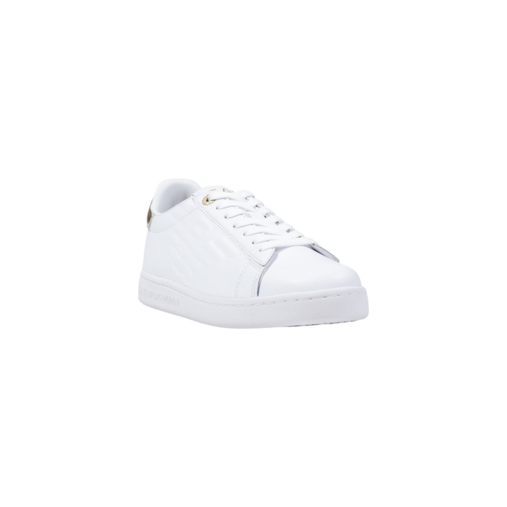 EA7 Emporio Armani Baskets basses en cuir blanc