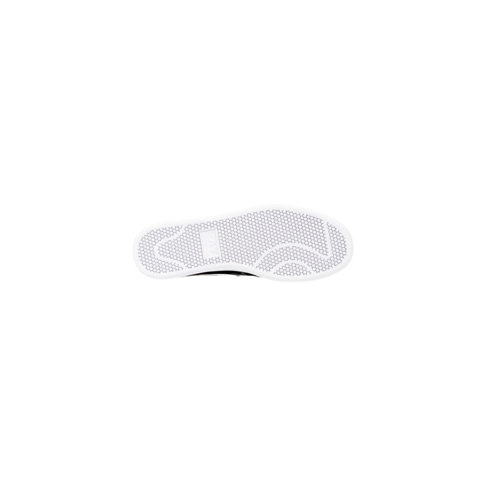 Baskets en cuir noires et blanches EA7 Emporio Armani