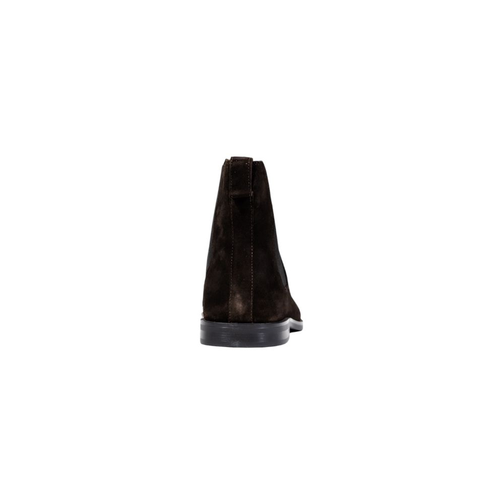 Calvin Klein Bottines Chelsea marron en daim