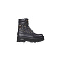 Bottes lacées en cuir noir Cult